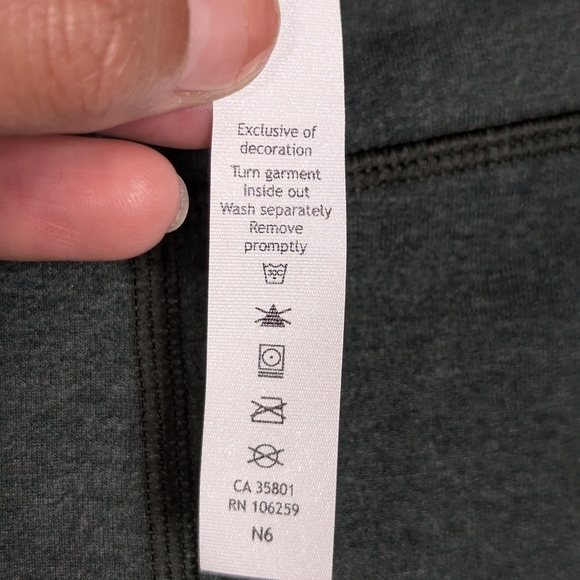 Lululemon Warm Modal Lined Wunder Lounge High Rise Leggings Heathered Green 6 - Picture 6 of 7